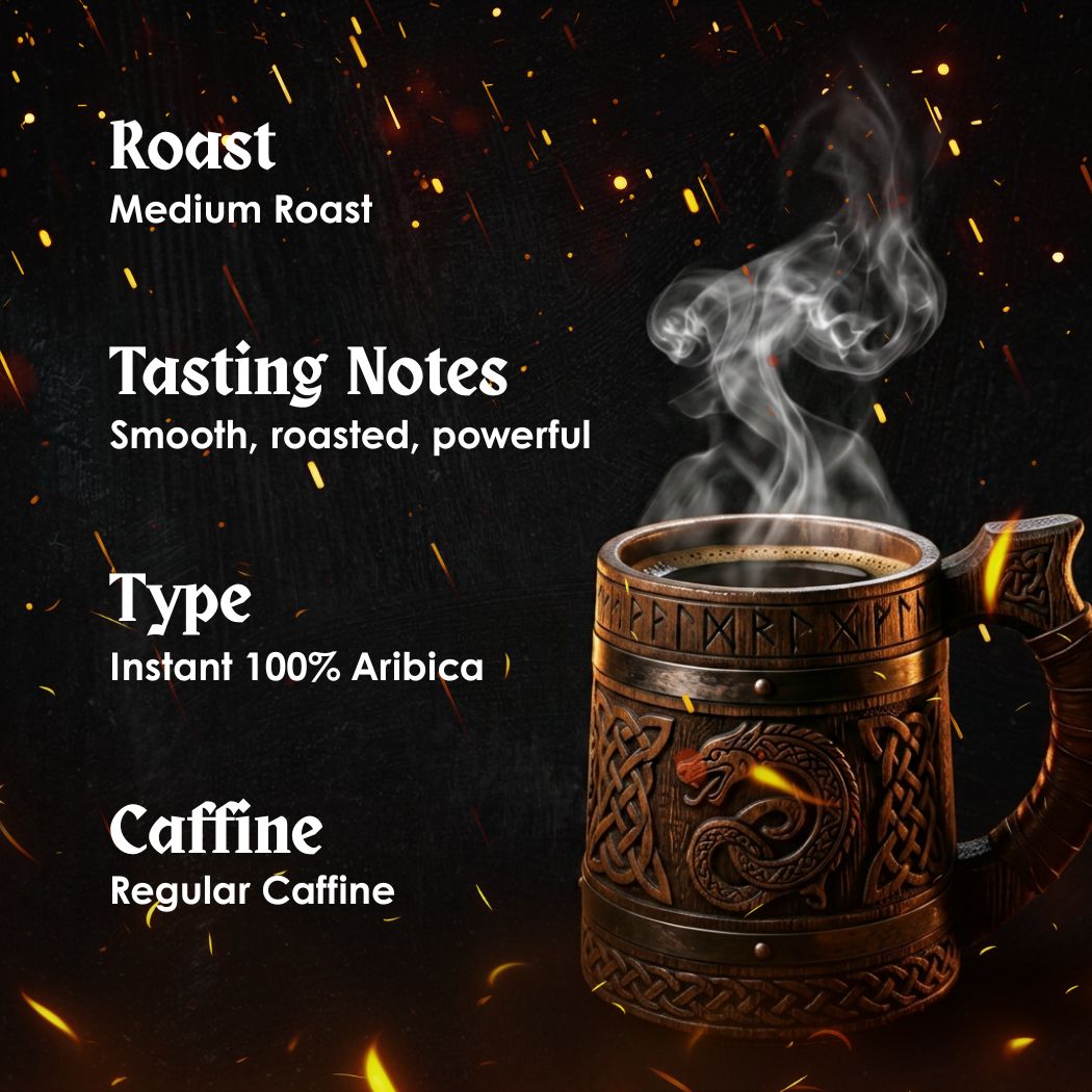 30 Servings of Viking Brew Creatine Coffee