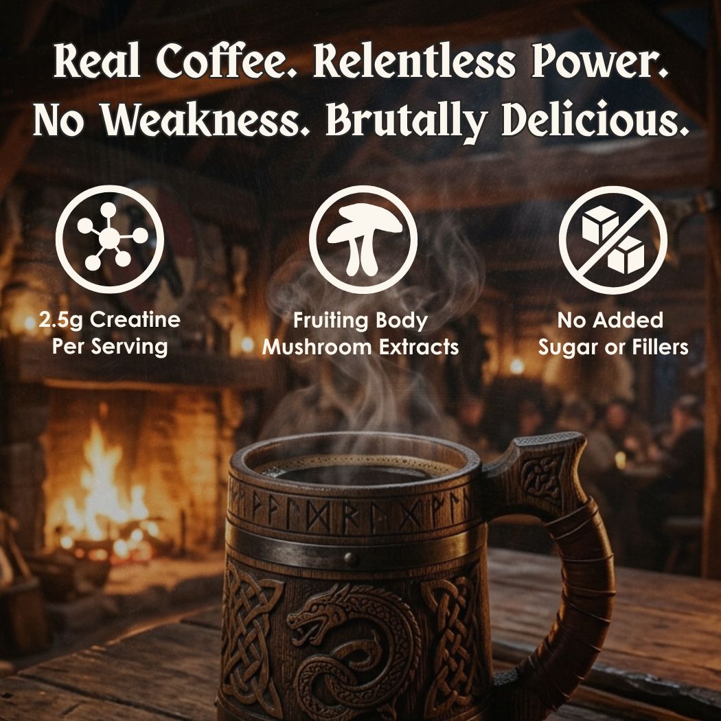 30 Servings of Viking Brew Creatine Coffee