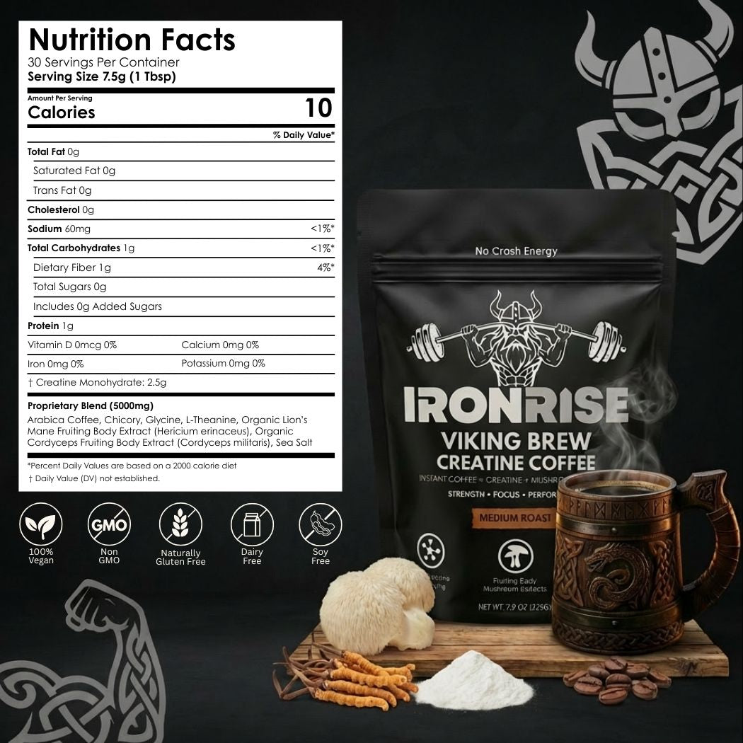 30 Servings of Viking Brew Creatine Coffee