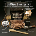 Viking Brew Creatine Coffee Starter Kit featuring a bag of IronRise premium Arabica coffee blend
