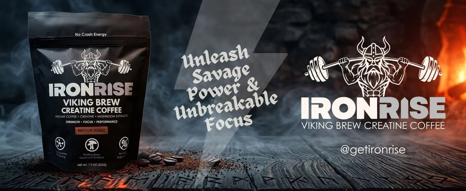 IronRise Creatine Coffee Banner