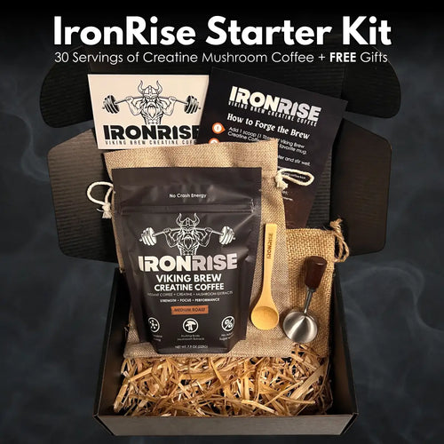 Bag of IronRise Viking Brew Creatine Coffee with 30 servings